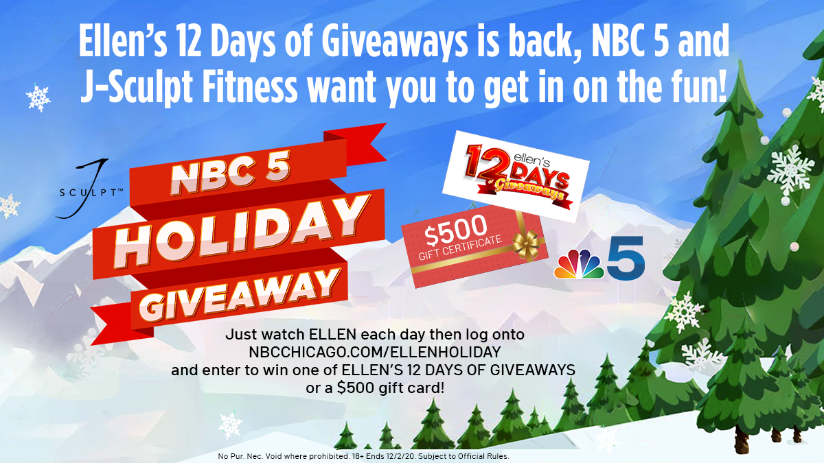 Ellens Christmas Giveaway For 2021 Enter For Your Chance To Win Prizes From Ellen S 12 Days Of Giveaways Nbc Chicago Ellens Christmas Giveaway For 2021 Enter For Your Chance To Win Prizes From Ellen S 12 Days Of Giveaways Nbc Chicago