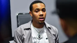 Rapper G Herbo backstage during The PTSD Tour In Concert at The Tabernacle, March 11, 2020, in Atlanta, Georgia.