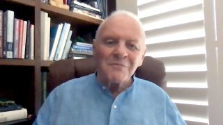 UNSPECIFIED LOCATION – OCTOBER 20: In this screengrab, Anthony Hopkins speaks at the special presentation of THE FATHER at AFI FEST presented by Audi on October 20, 2020 in Various Cities.