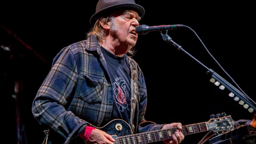 Neil Young performs at Festival d’ete de Quebec on July 6, 2018 in Quebec City, Canada.