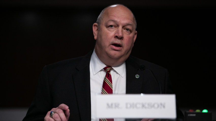 FAA administrator Stephen Dickson testifies on Capitol Hill, during a Senate Commerce, Science and Transportation Committee hearing on "Examining the Federal Aviation Administration's oversight of aircraft certification" on June 17, 2020 in Washington,DC.