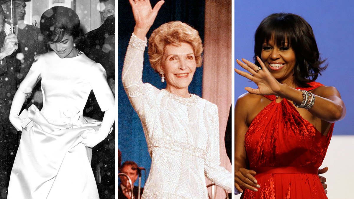 PHOTOS: First Ladies’ Inaugural Ball Gowns Through the Years – NBC Chicago