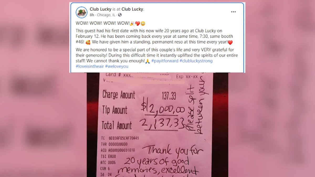 The Sweet Story Behind a Couple’s $2,000 Tip at a Bucktown Restaurant ...