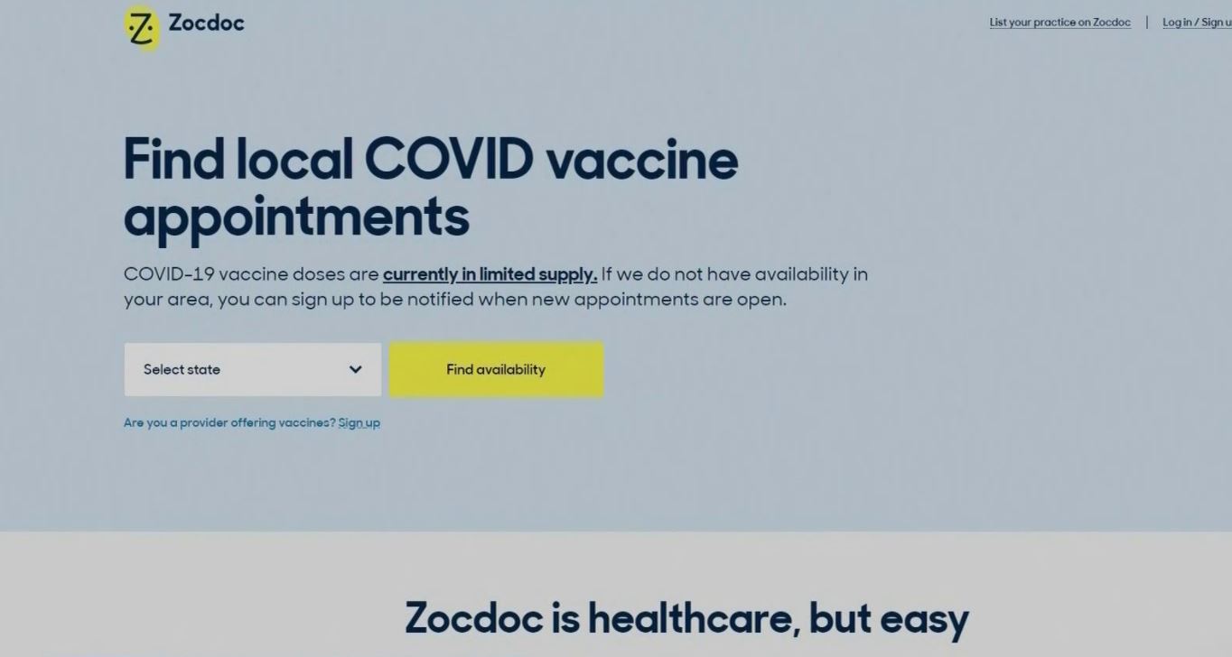 zocdoc vaccine united center