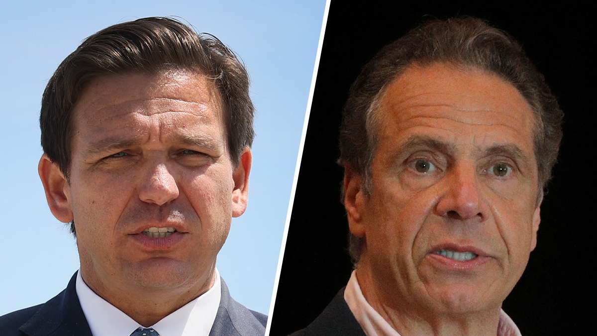 Cuomo and newsom both seized the moment in their own ways. Cuomo Newsom : Govs Cuomo Desantis Abbott And Newsom Have Middling Approval Ratings In Common Nbc Chicago