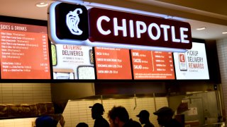 Customers order from a Chipotle restaurant at the King of Prussia Mall in King of Prussia, Pennsylvania.