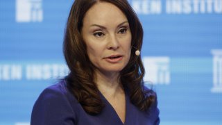 Rosie Rios, now former treasurer of the United States Department of the Treasury, speaks during the annual Milken Institute Global Conference in Beverly Hills, California, U.S., on Tuesday, May 3, 2016.
