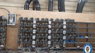 Bitcoin mine uncovered during Black Country industrial unit raid.