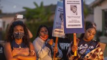 Activists March To South Los Angeles Sheriffs' Station To Protest Police Shooting Death Of Dijon Kizzee