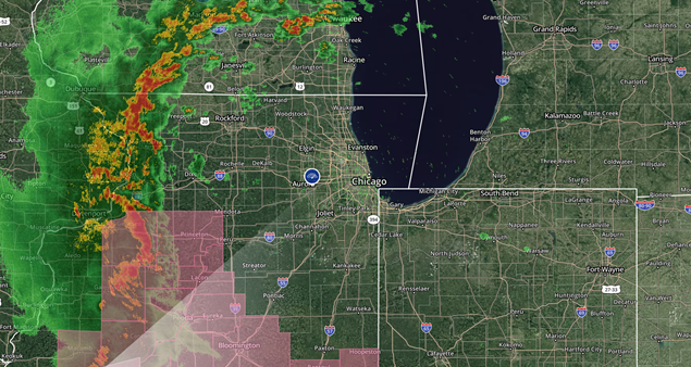 weather channel chicago doppler radar