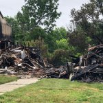 burned home