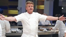 Chef Gordon Ramsay on set of Hell's Kitchen