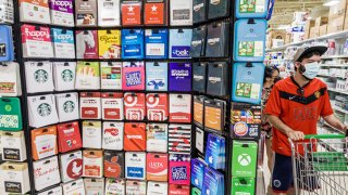 A gift-card display at a Publix supermarket.