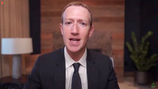 Facebook CEO Mark Zuckerberg testifies during a remote video hearing held by subcommittees of the U.S. House of Representatives Energy and Commerce Committee on “Social Media’s Role in Promoting Extremism and Misinformation” in Washington, March 25, 2021.