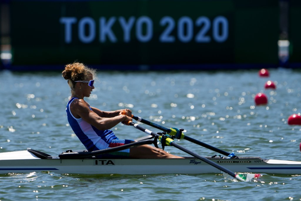 Training for rowing during the Olympics