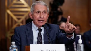 Top infectious disease expert Dr. Anthony Fauci responds to accusations by Sen. Rand Paul, R-Ky., as he testifies before the Senate Health, Education, Labor, and Pensions Committee