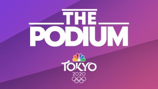 The Podium podcast logo on NBC Olympics