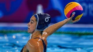 Maggie Steffens pulled within striking distance of the all-time Olympic goalscoring record in a U.S. victory over Japan.