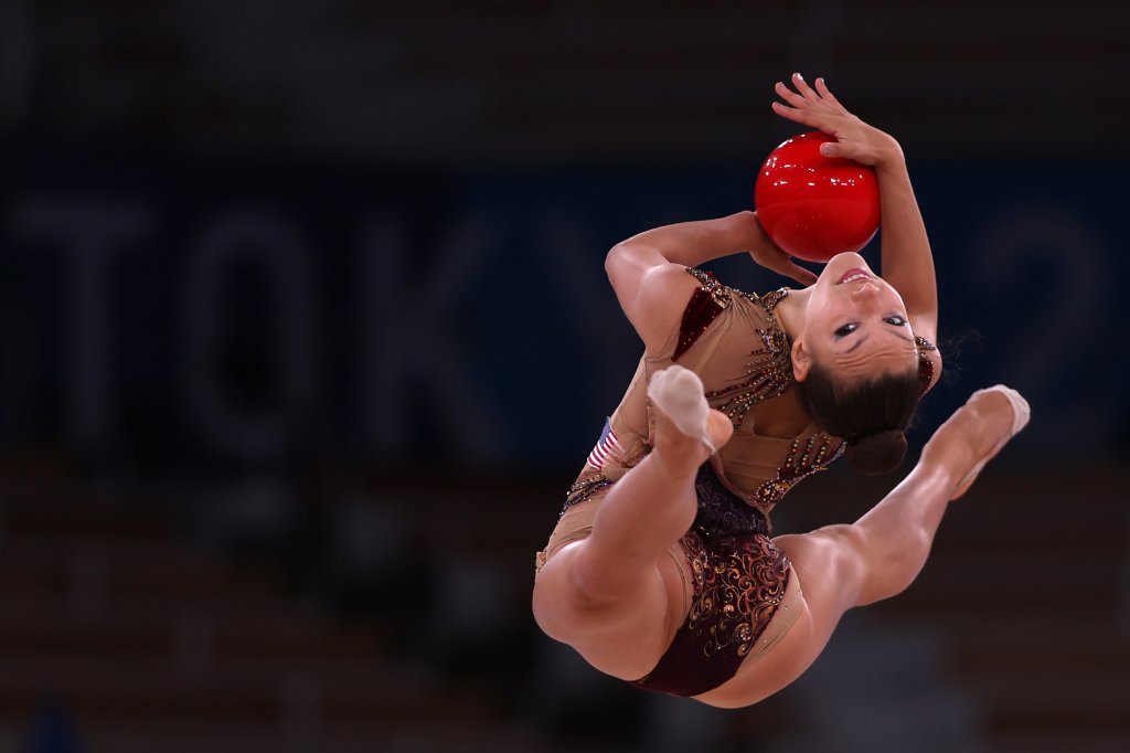 Evita Griskenas of Team United States competes