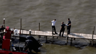 A man drowned in Lake County after going to help a daughter of his girlfriend who was struggling in the water, authorities said.