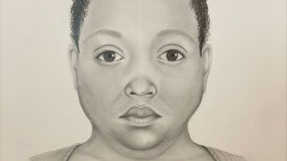 A sketch of a woman who was pulled from Lake Michigan earlier this month. She had brown eyes and black hair, likely pulled back into a bun.