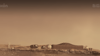 Mars Dune Alpha Conceptual Render: Visualization on Mars