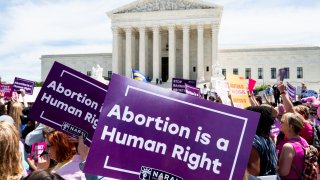 Abortion protest outside the Supreme Court