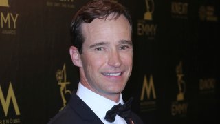 FILE - Mike Richards poses in the press room at the 45th annual Daytime Emmy Awards on April 29, 2018, in Pasadena, Calif. Eight months after the death of beloved "Jeopardy!" host Alex Trebek, the daily syndicated quiz show chose its executive producer Richards as Trebek's successor over a field of celebrity candidates.