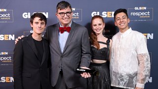 (L-R) Connor Franta, Roberto Aguirre-Sacasa, Madelaine Petsch and Eric Samelo