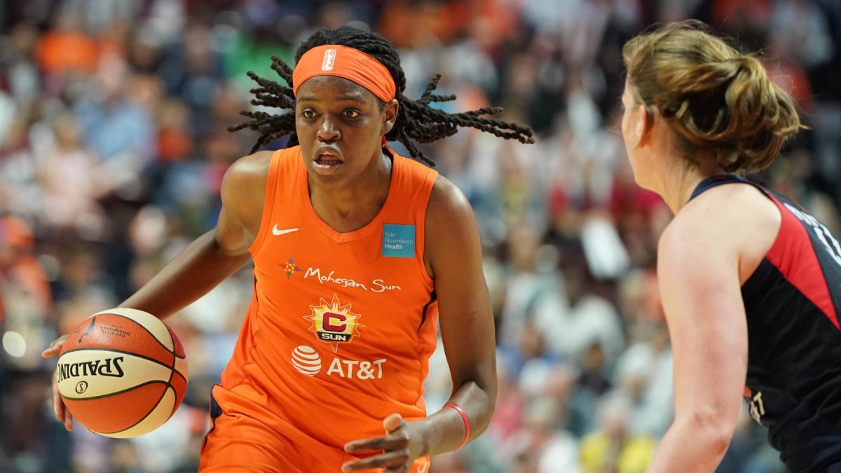 Jones won 2021 WNBA MVP honors while former Maryland star Brionna Jones cla...