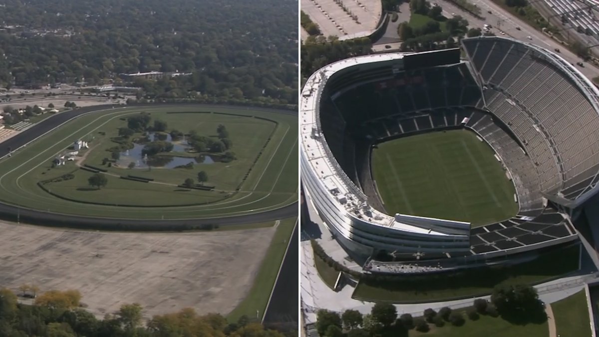 Arlington Stadiums aerial views