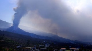 Volcano eruption