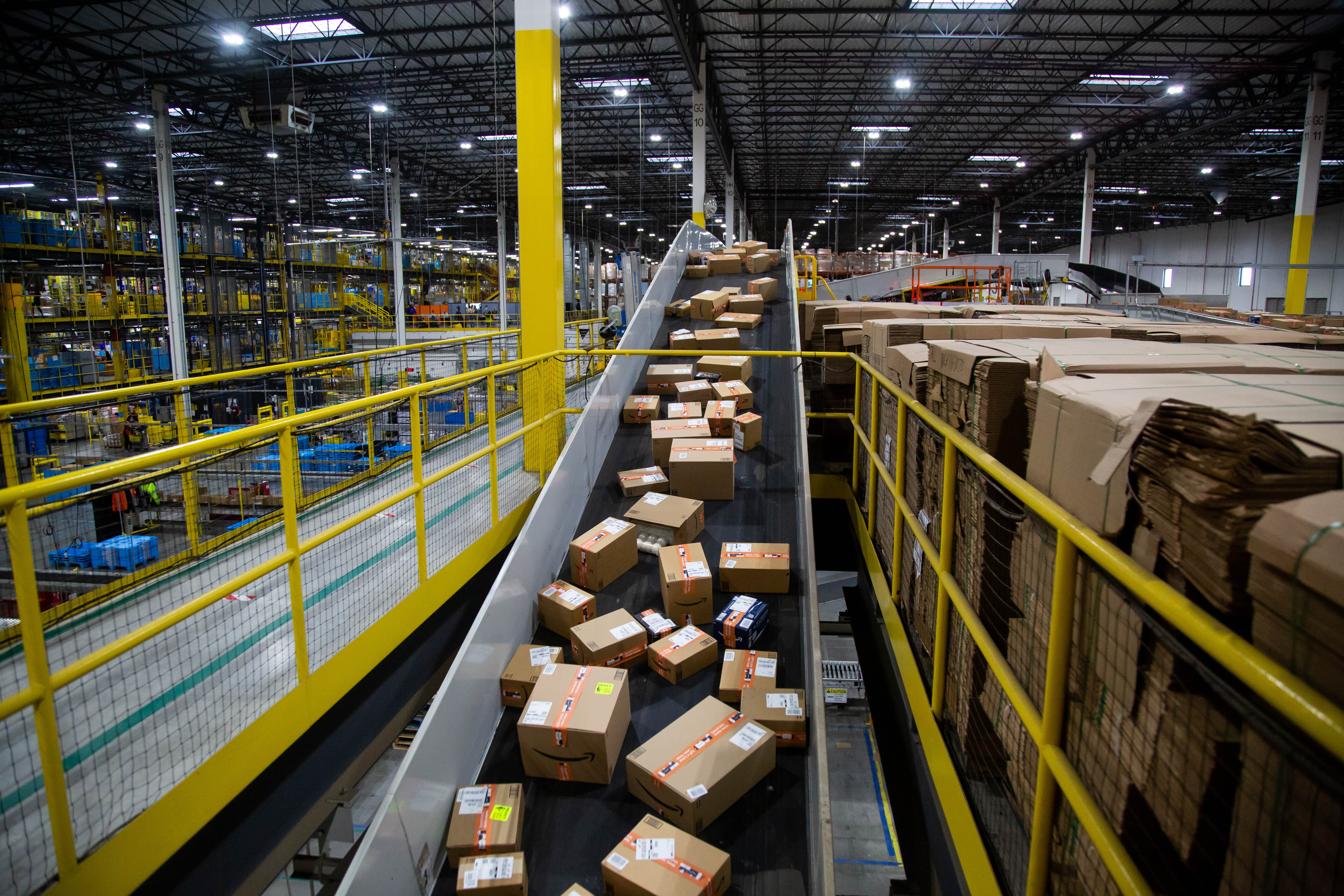 Cyber Monday Keeps Amazon Fulfillment Centers Busy as Workers Stage Walkout at One Site