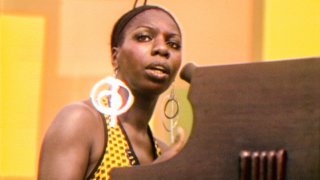 This image released by Searchlight Pictures shows Nina Simone performing at the Harlem Cultural Festival in 1969, featured in the documentary "Summer of Soul."