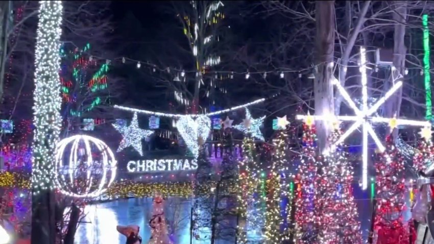 Massive Christmas lights display