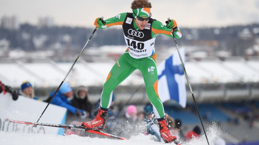 Stephen O'Mara of Ireland competes in the Men's 1.6KM Cross Country Sprint qualification round during the FIS Nordic World Ski Championships on February 23, 2017