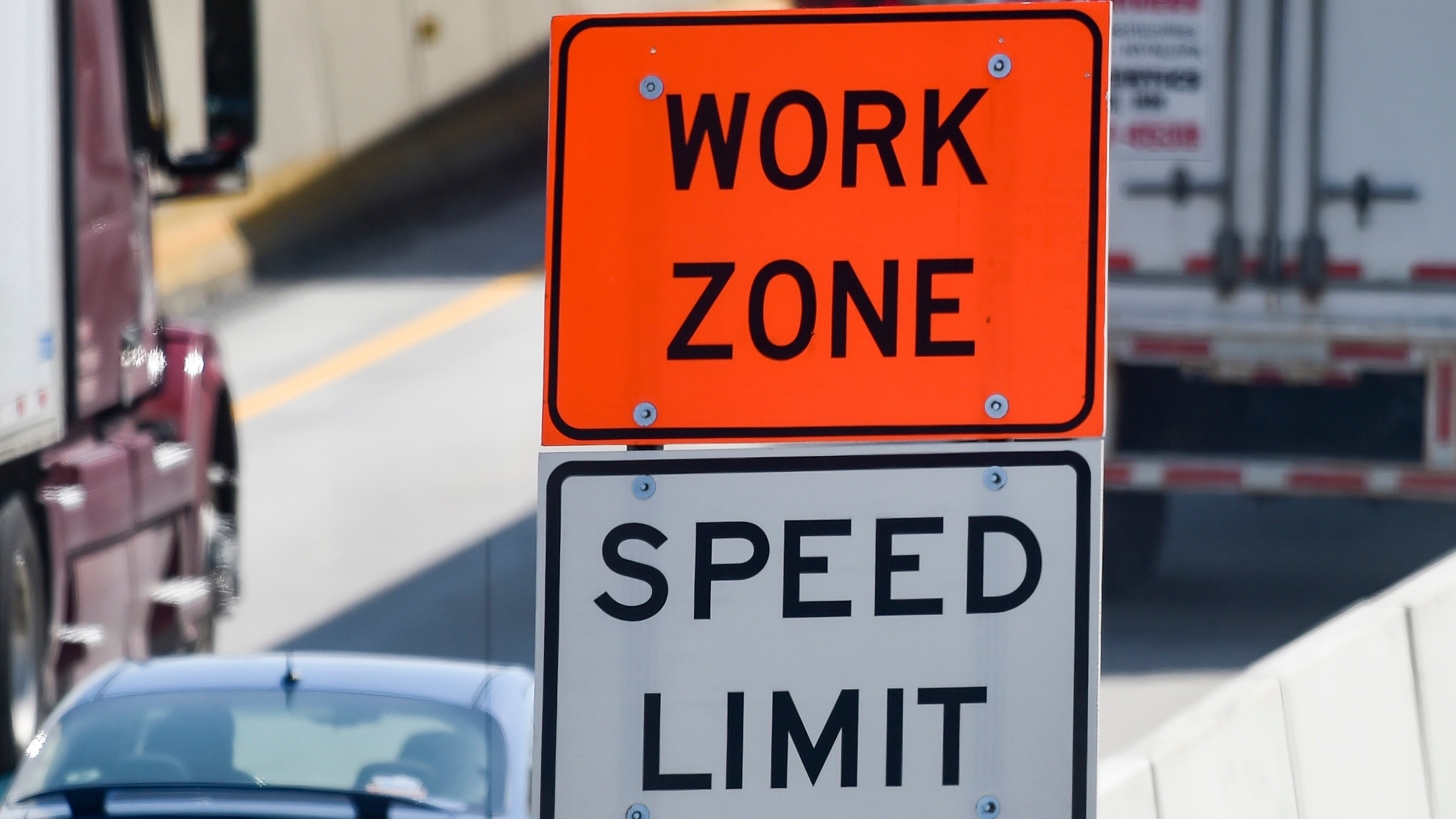 Work Zone Sign In Work Zone Sign