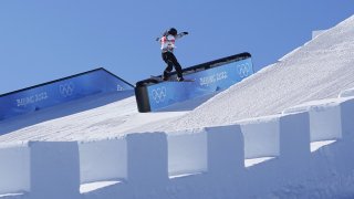 Team USA's Julia Marino competes during the Women's Slopestyle Finals at the 2022 Winter Olympics, Feb. 6, 2022, in Zhangjiakou, China.