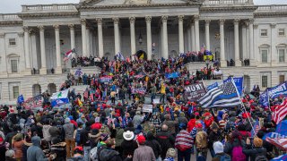 Pro-Trump supporters and far-right forces flooded