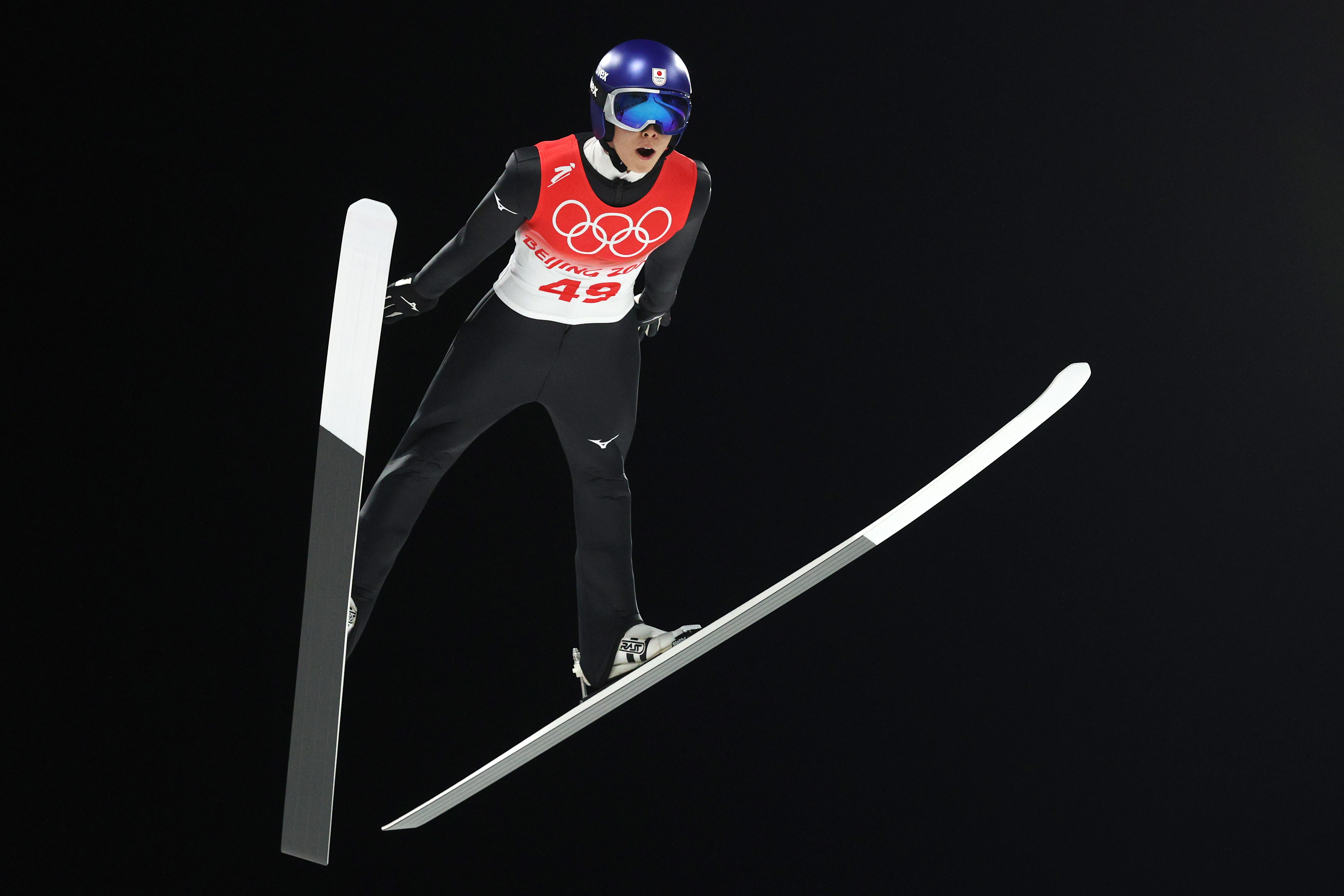 Japans Ryoyu Kobayashi Wins Gold in Mens Individual Normal Hill Ski Jumping Event