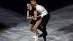 Gabriella Papadakis and Guillaume Cizeron of Team France skate during the Figure Skating Gala Exhibition on day 16 of the 2022 Winter Olympics at Capital Indoor Stadium on Feb. 20, 2022, in Beijing, China.
