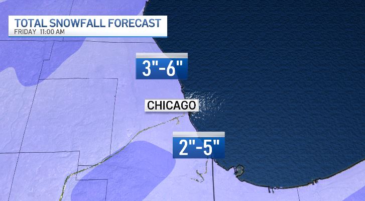How much snow is expected in the Chicago area tonight? Here's a preview of the screenings – NBC Chicago