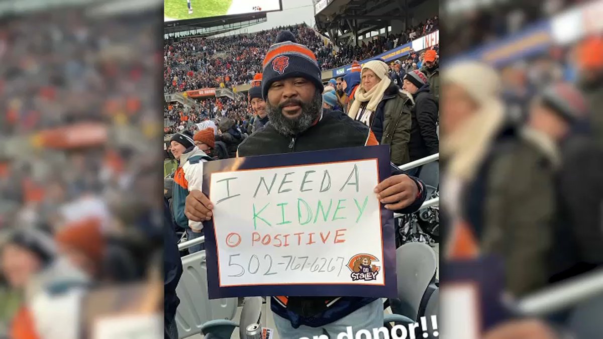 Indiana Man Receives New Kidney After Plea at Bears Game NBC Chicago