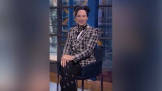 Former Team USA figure skater and analyst Johnny Weir during NBCs Olympic coverage on Feb. 5, 2022.