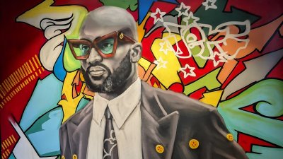 Chicago graffiti mural honors work of multifaceted artist Virgil Abloh 