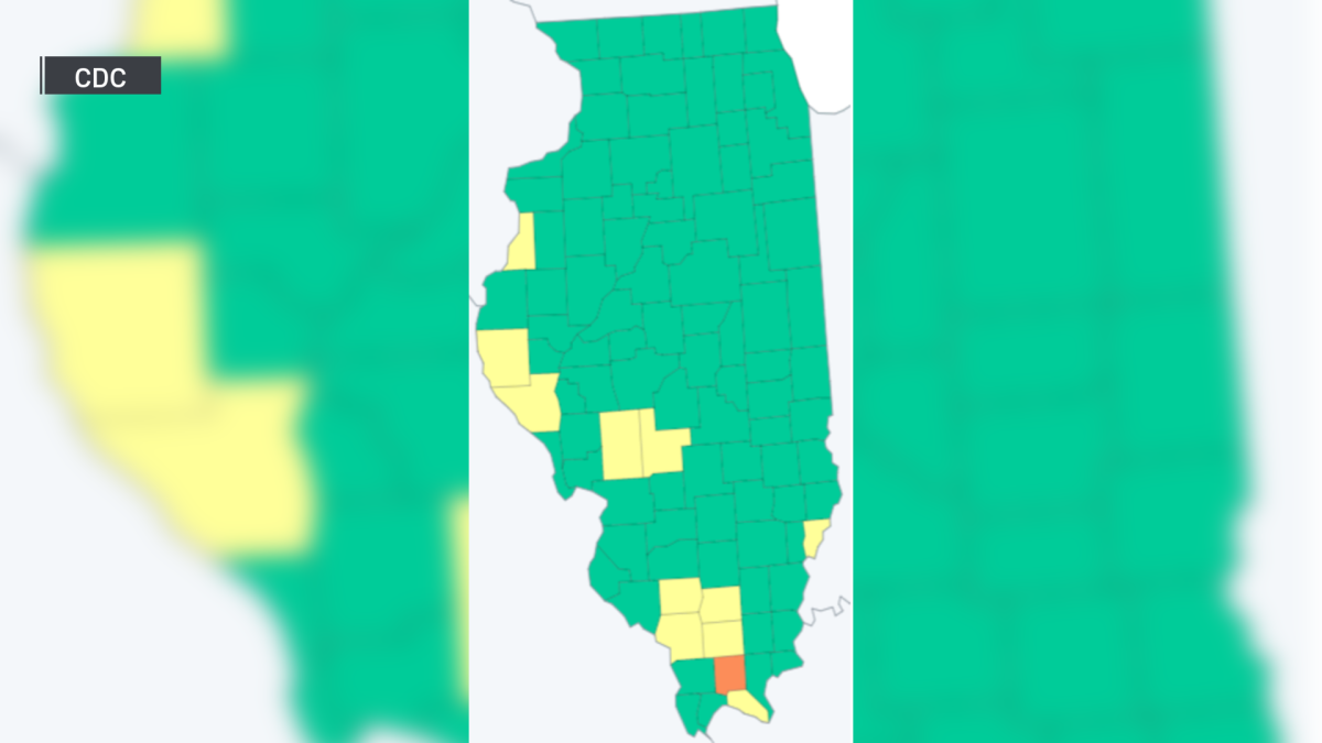 Masks Now in Only 1 Illinois County, According to CDC Update NBC Chicago
