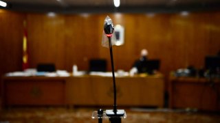 microphone in the courtroom
