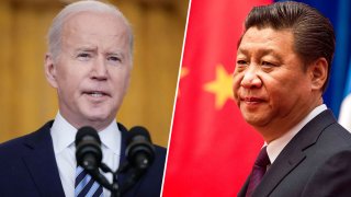 U.S. President Joe Biden (left), Chinese President Xi Jinping
