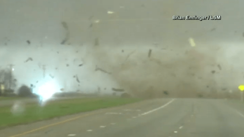 Watch: Texas Tornado Flips Truck, Driver Continues On - Vimarsana News