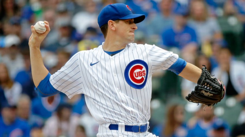 Cubs' Kyle Hendricks weds Emma Cain with teammates in attendance